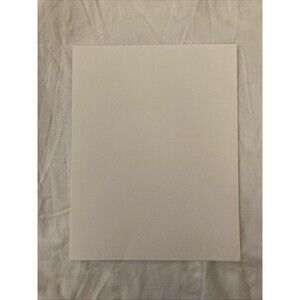 Unbranded 11” x 8.5” Card Stock  | White | 1 Sheet Only
